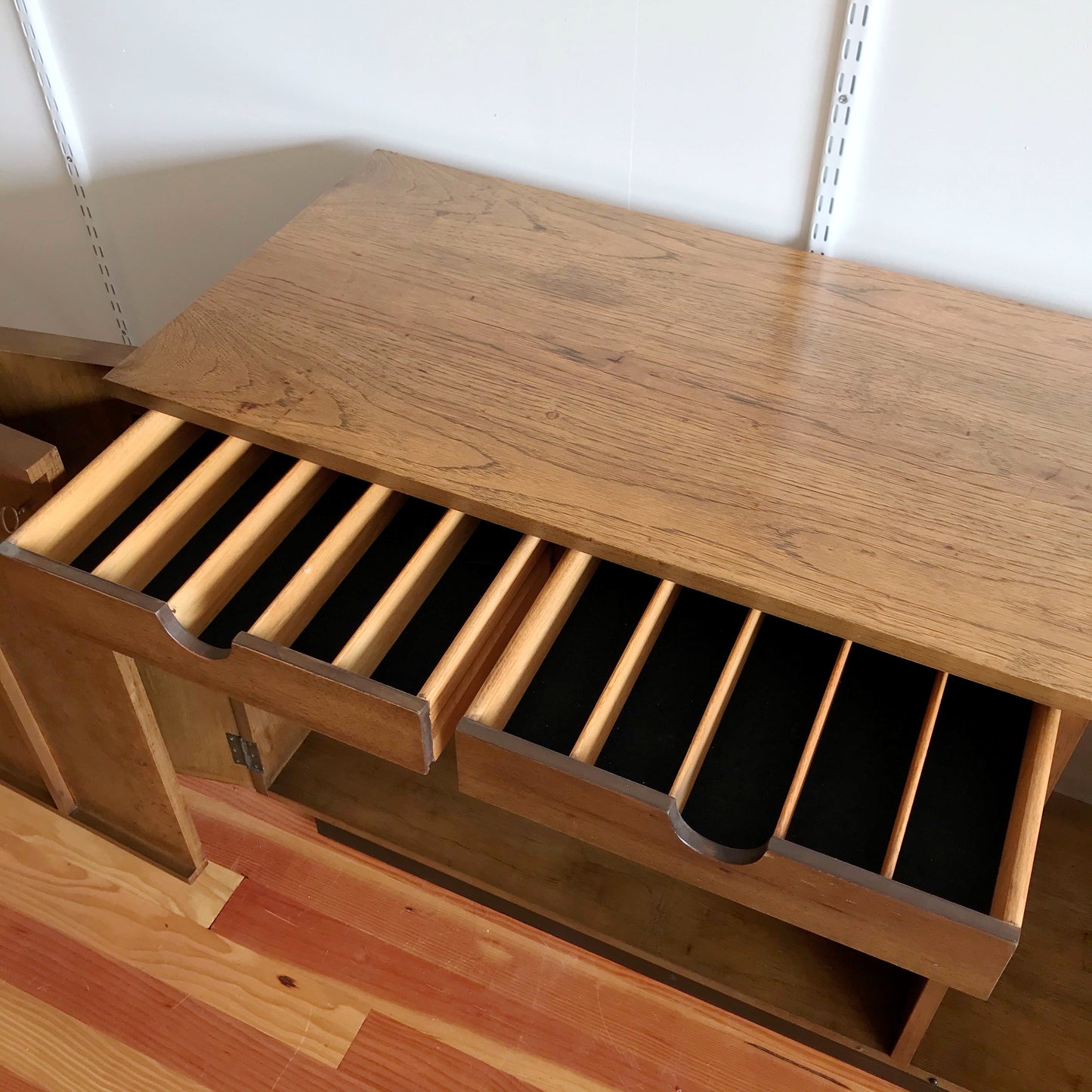 Vintage Credenza with Burled Wood