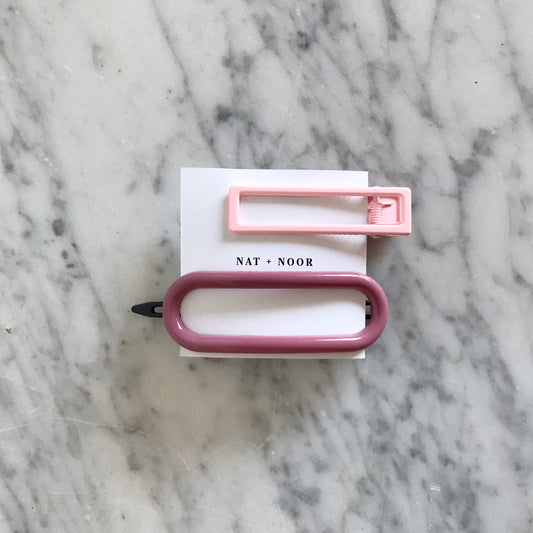 FLORENCE Hair Clip Set, Pink
