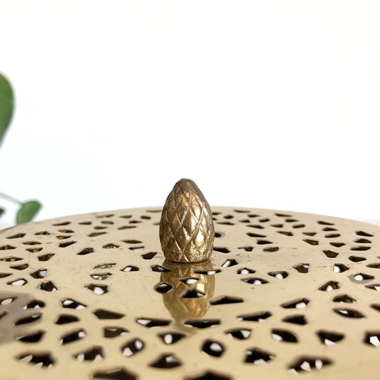Large Vintage Brass Container