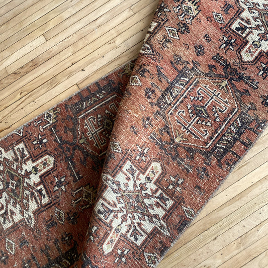 Vintage Runner Rug, Reversible (2.11 x 12.7)
