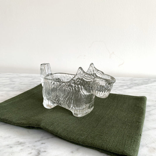 Vintage Glass Scottie Dog Creamer