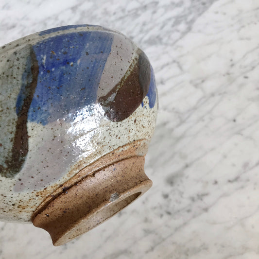 Vintage Painterly Pottery Bowl, Robert Jewett