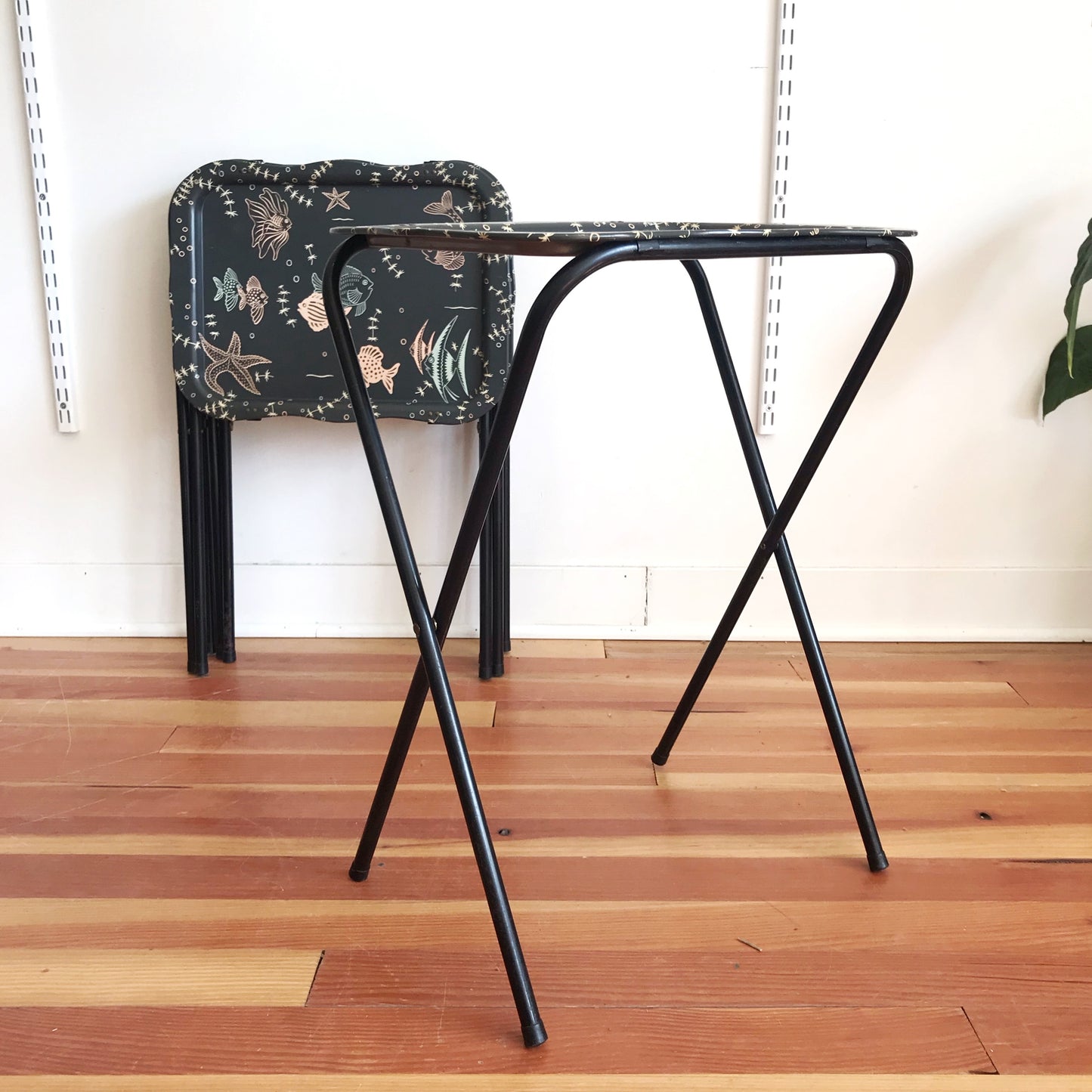 Set of Vintage Folding TV Trays – HAUS THEORY - Main Image