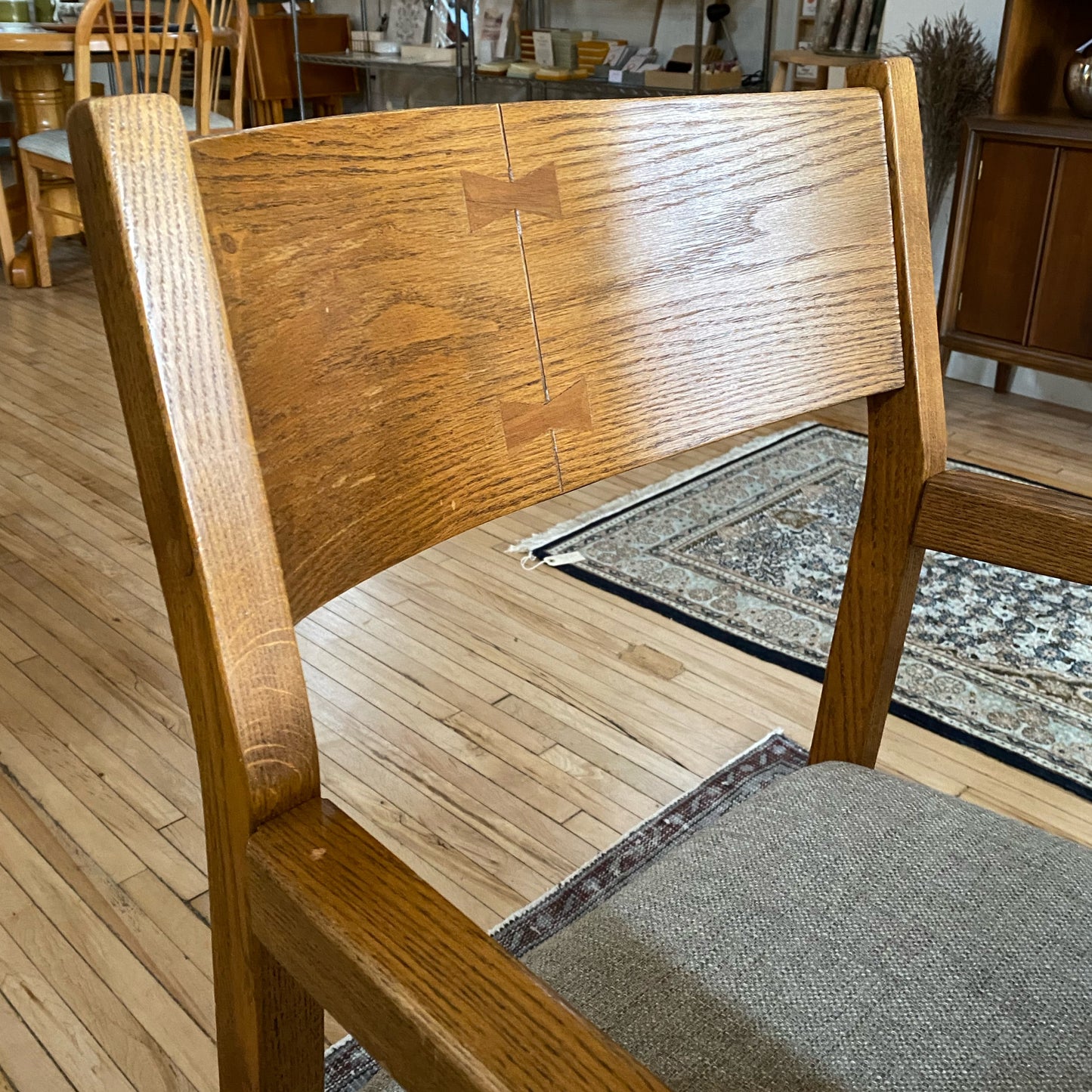 Vintage Solid Oak Dining Set by Conant Ball