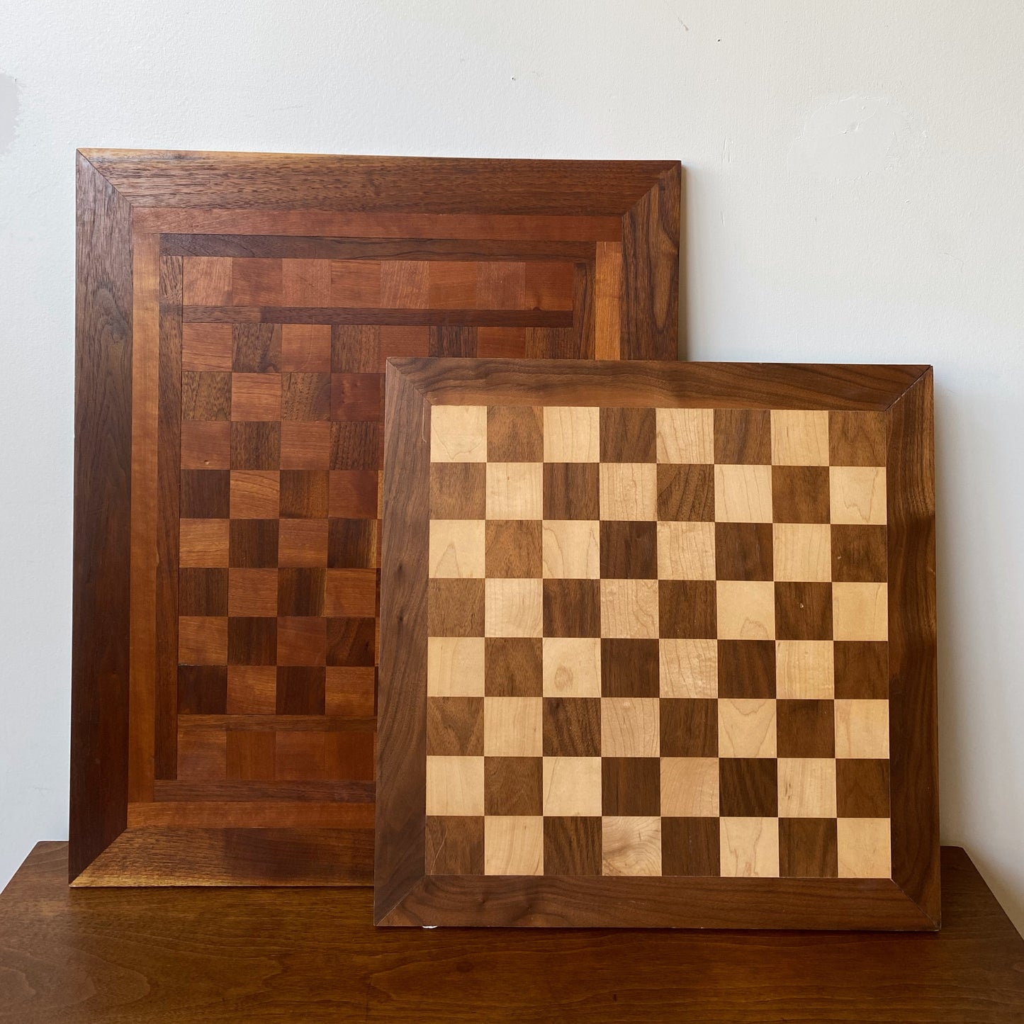 XL Vintage Wood Chess Board (22 x 26.5)