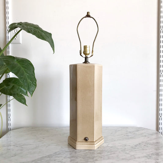 Vintage Hexagon Ceramic Lamp Base