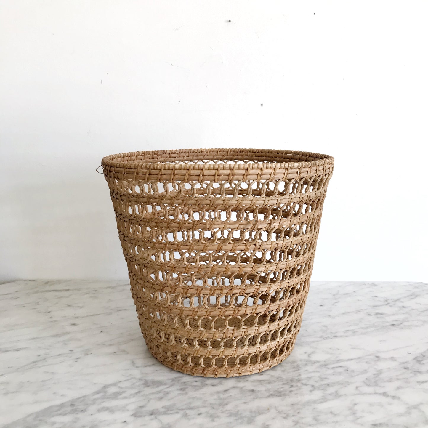 Vintage Loopy Wicker Basket