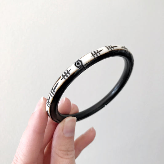 Vintage Faux-Horn Bangle