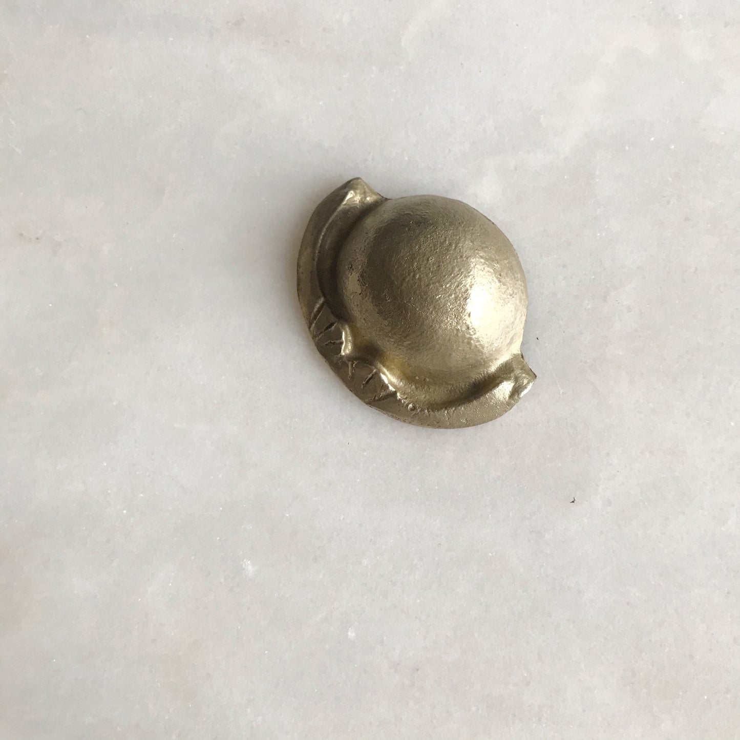 Small Vintage Brass Clam Ashtray