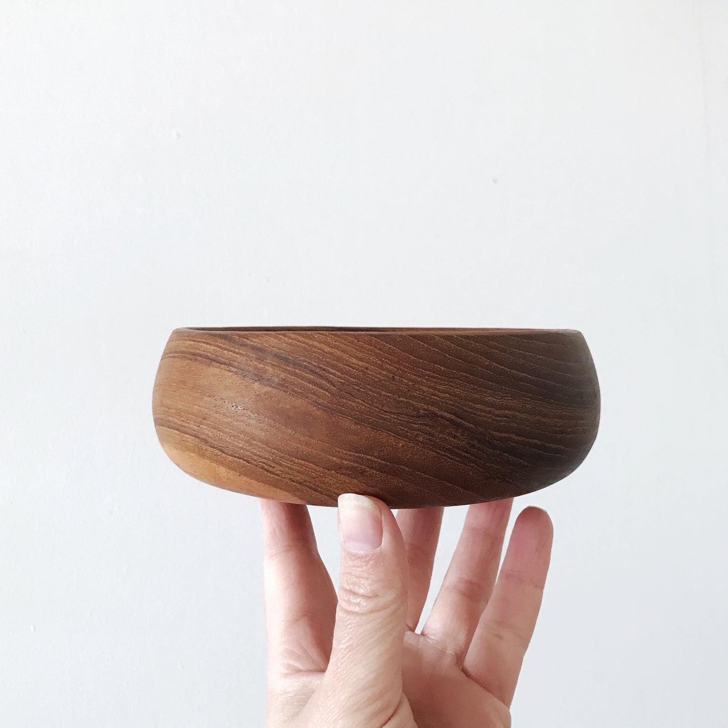 Set of 4 Vintage Turned Wood Bowls