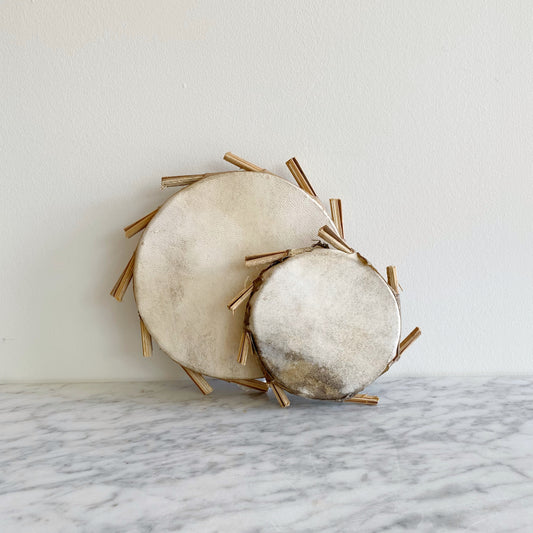 Vintage Hide + Clay Drums