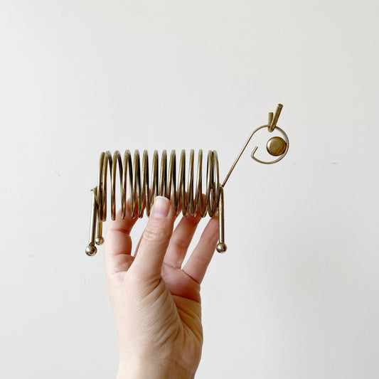 Mid Century Spiral Animal Letter Sorter