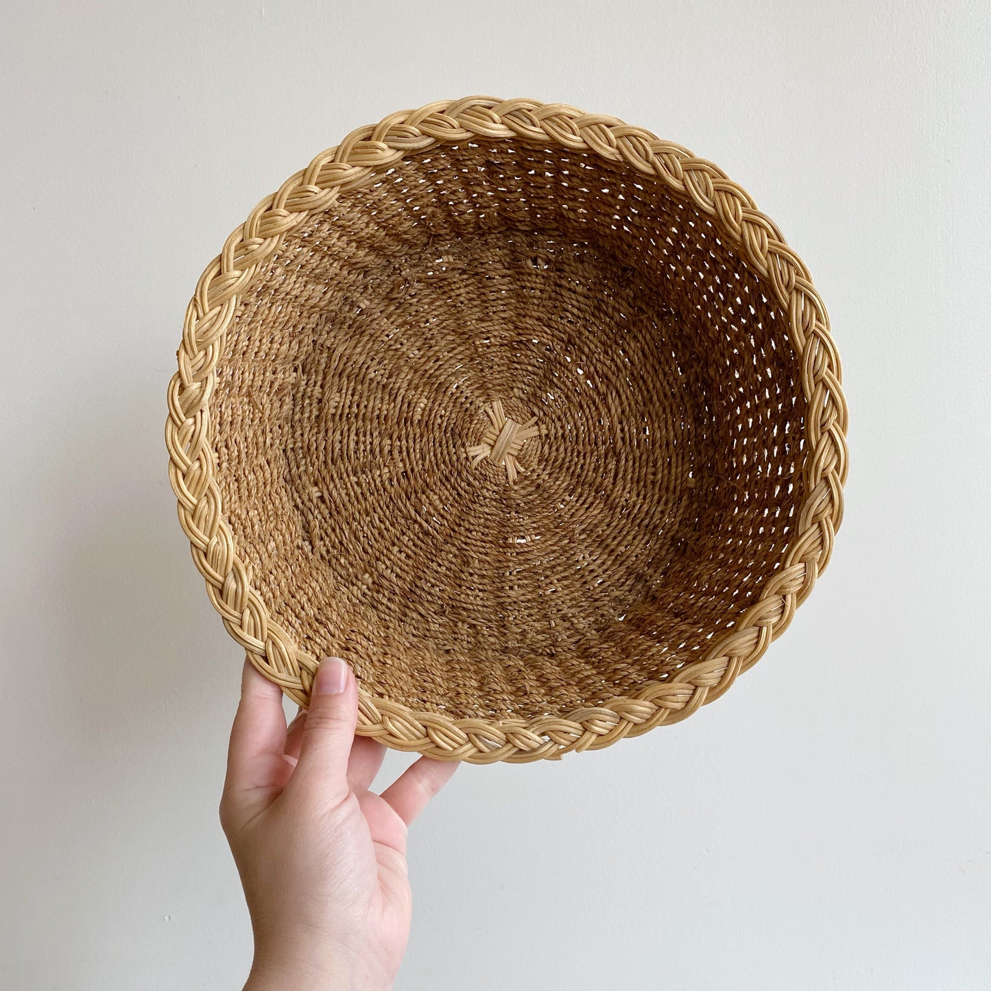 Vintage Woven Rope Basket