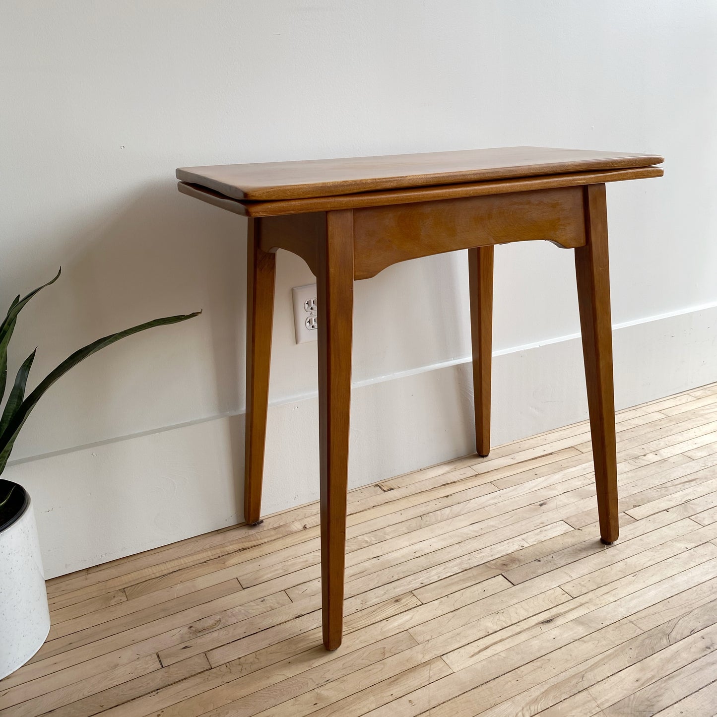 Vintage Folding Maple Game Table