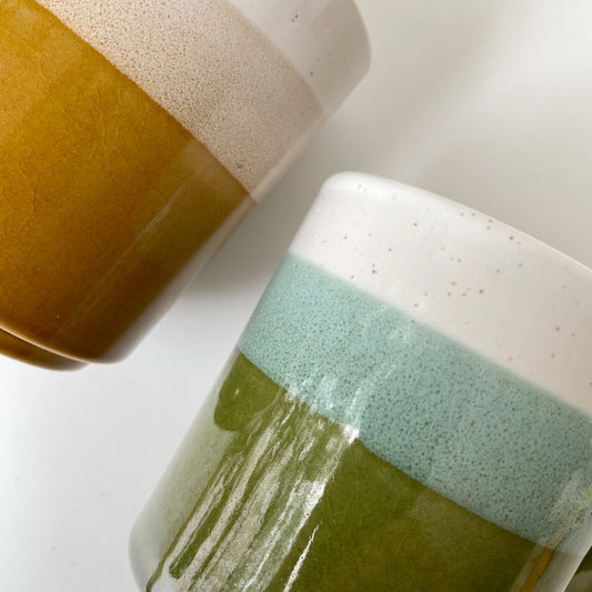 Vintage Color Block Mug, Japan