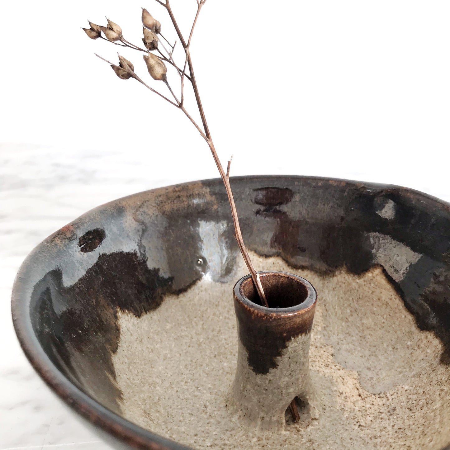 Handcrafted Pottery Bud Vase Bowl