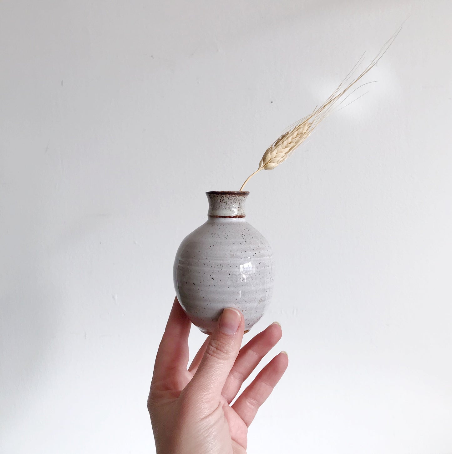 Small Vintage Pottery Vase, 4”