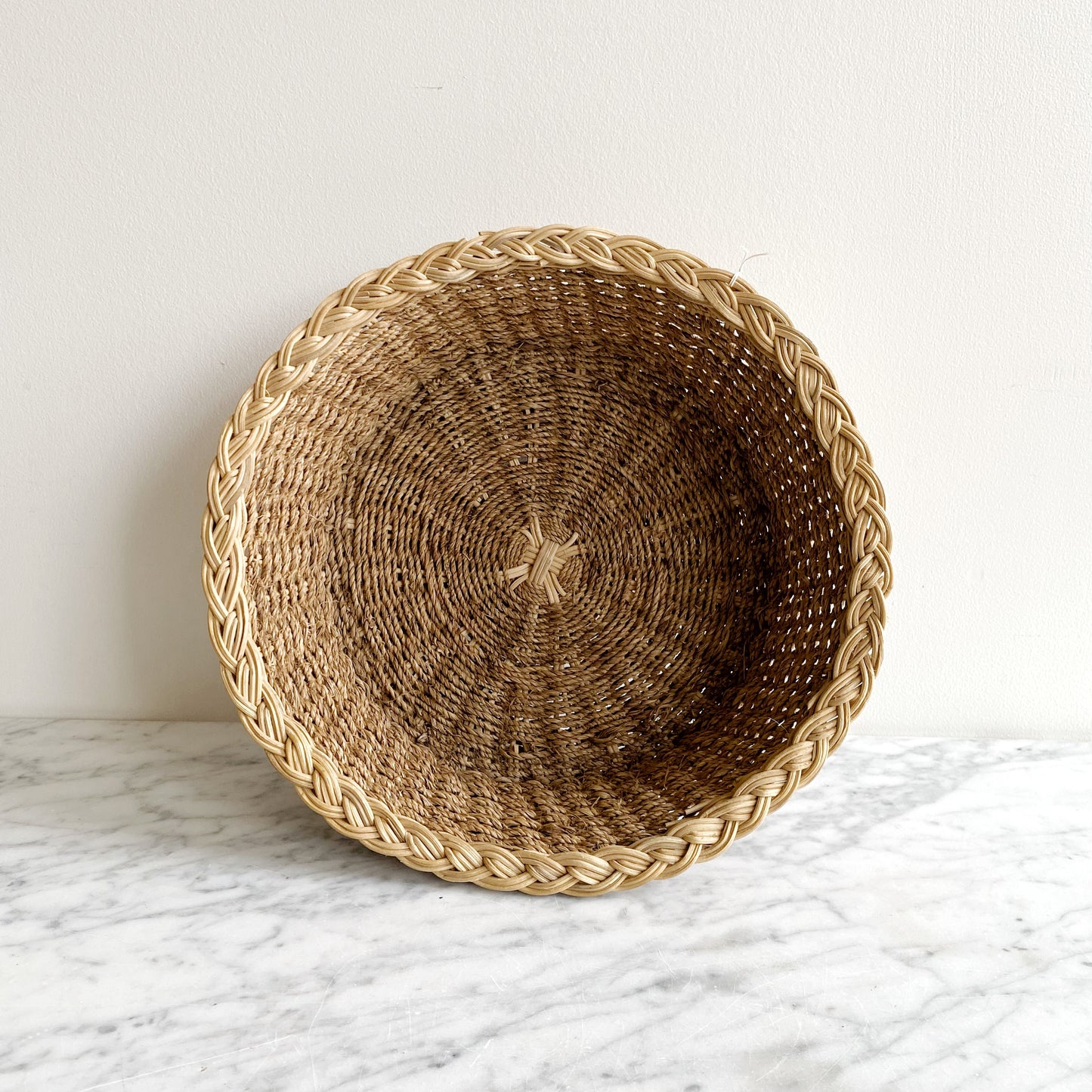 Vintage Woven Rope Basket