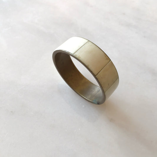 Vintage Brass & Shell Bangle