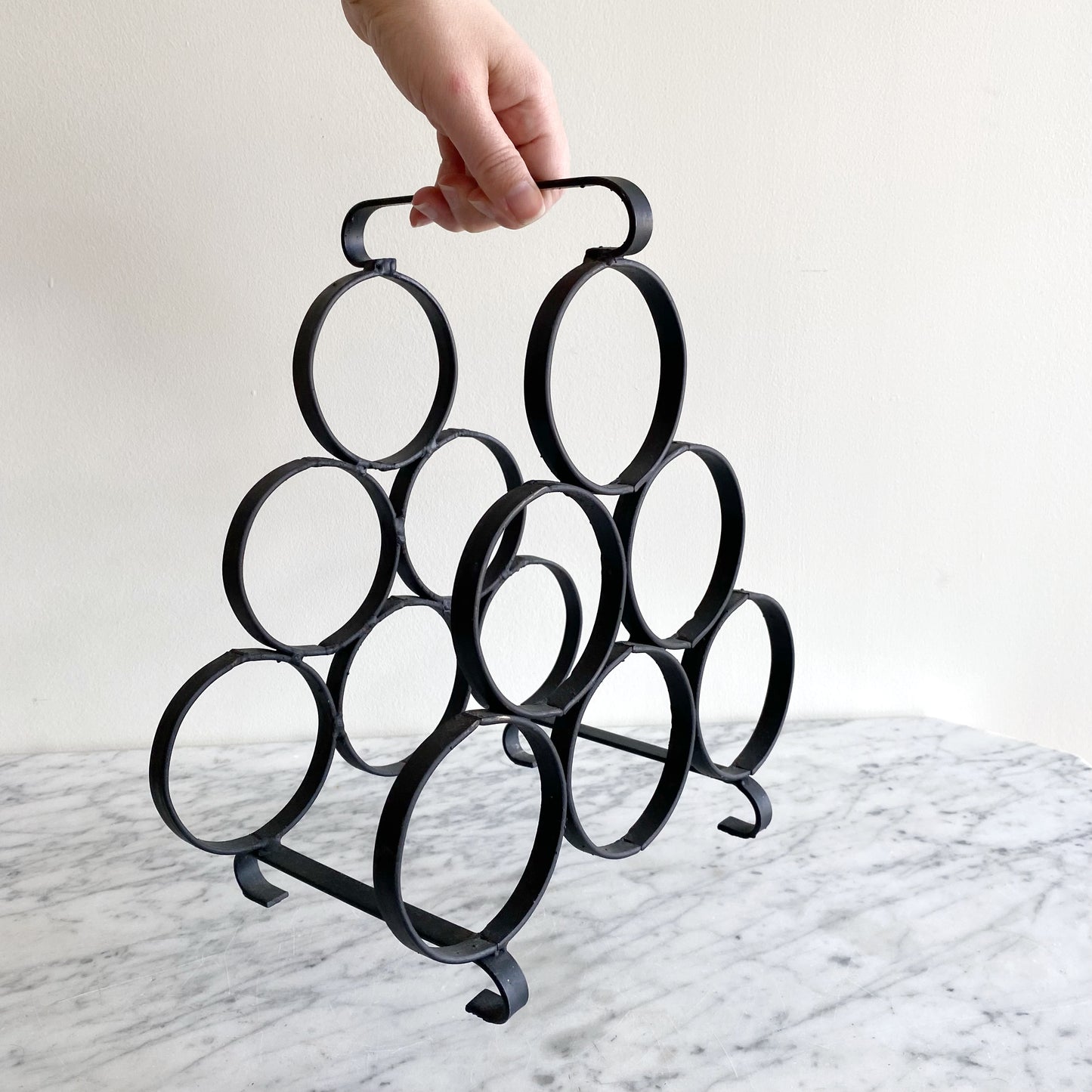 Vintage Iron Wine Rack