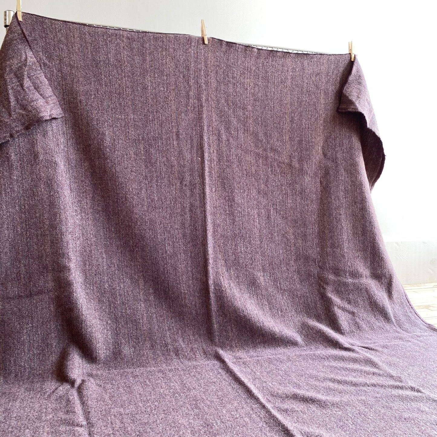 Vintage Eggplant Purple Wool Blanket, by Pearce Woolrich