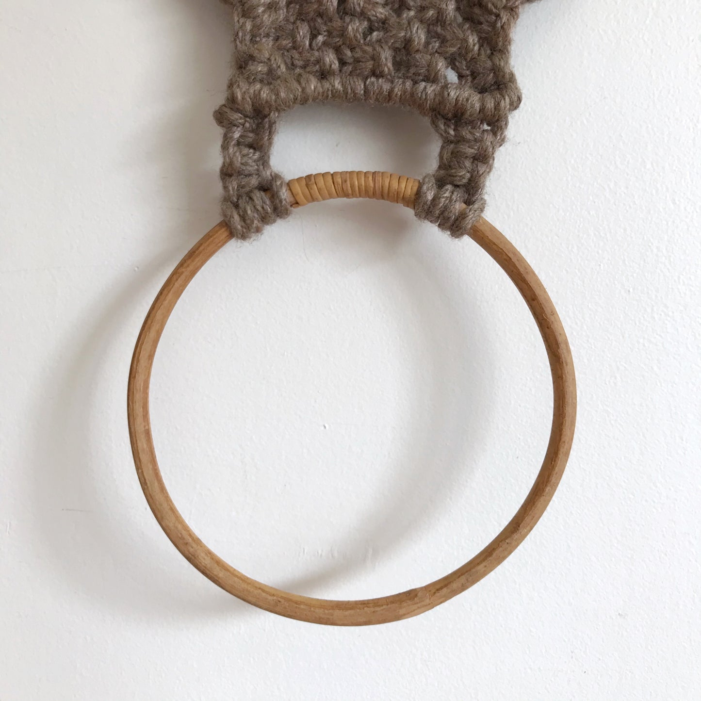 Vintage Hand-Woven Owl Towel Ring
