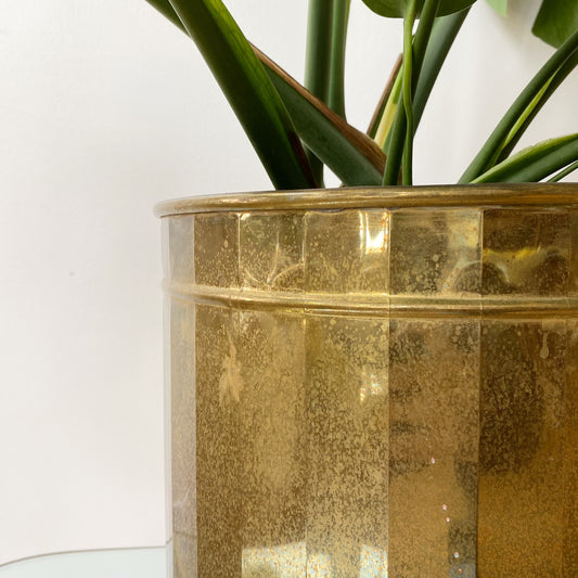 XXL Vintage Brass Planter