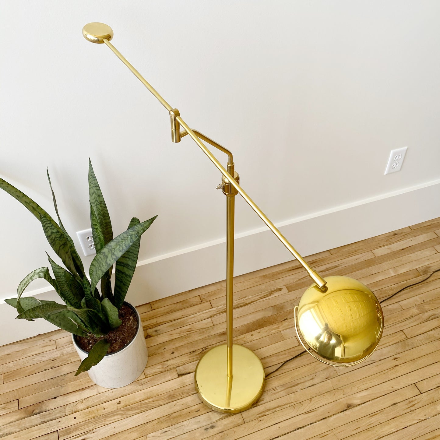 Vintage Gold Articulating Floor Lamp