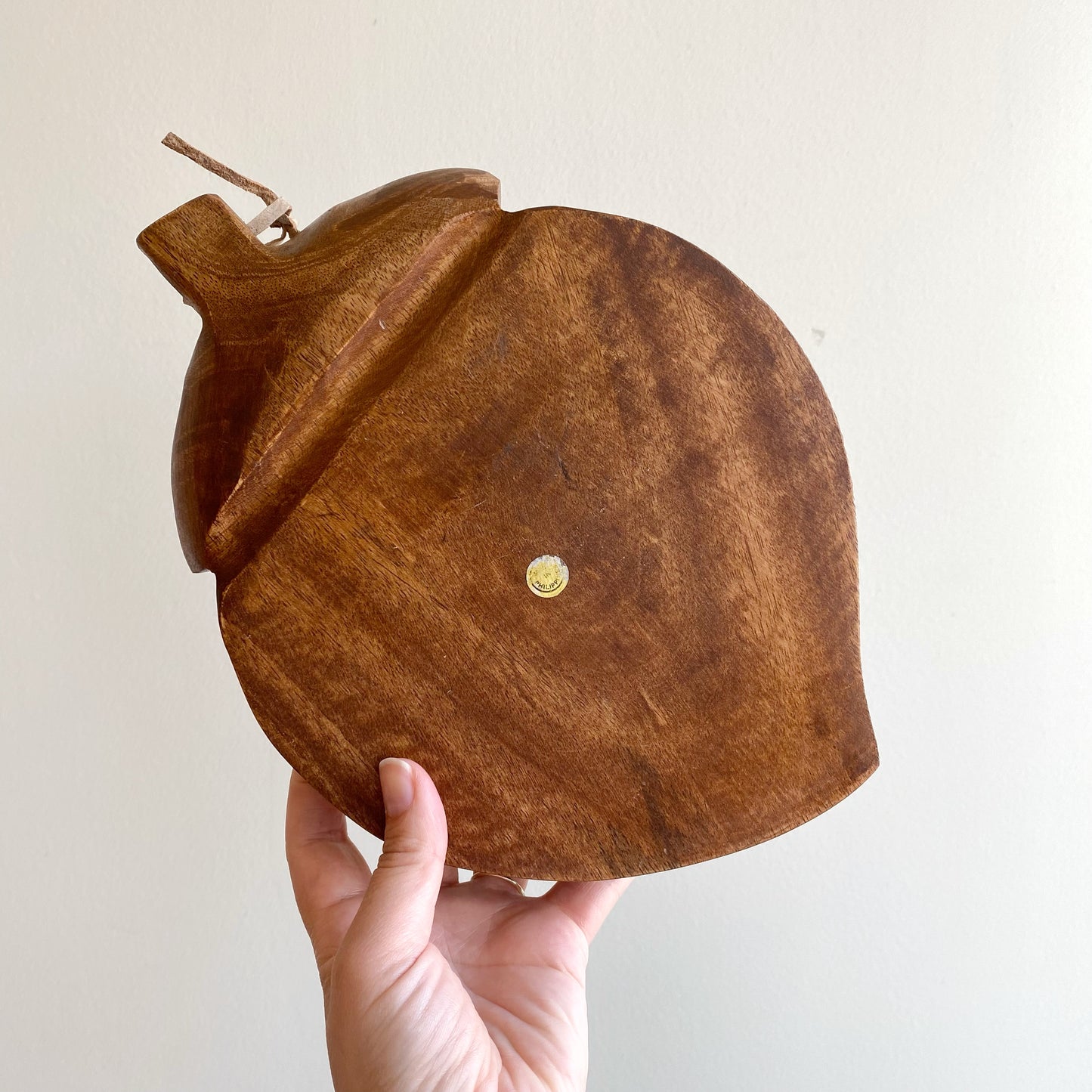 Vintage Shallow Wood “Fruit” Bowl