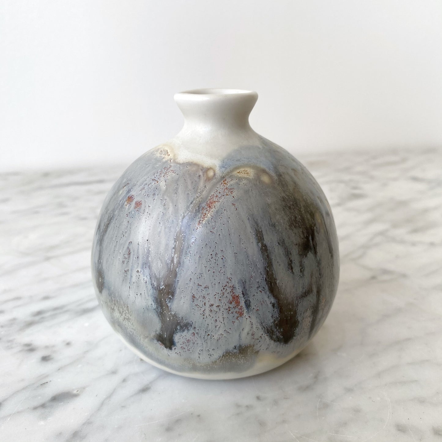 Handcrafted Pottery Bud Vase, 4”