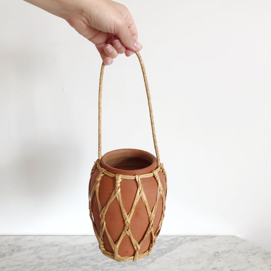 Vintage Hanging Terra-Cotta Jug