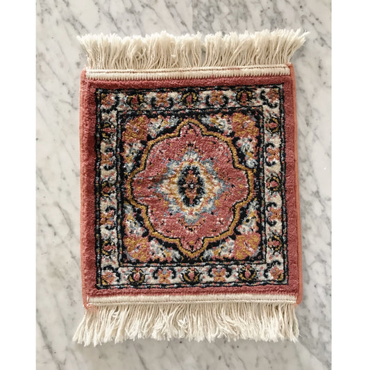 Vintage Wool Rug Sample, "ROSA"
