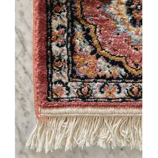 Vintage Wool Rug Sample, "ROSA"