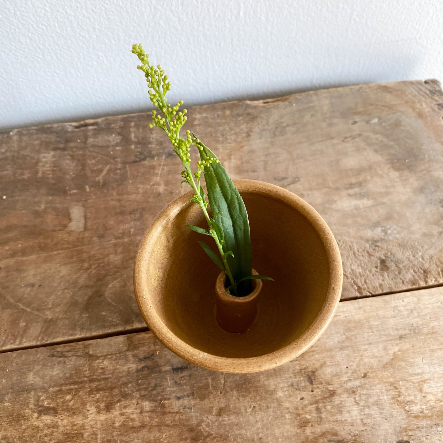 Small Pottery Single-Stem Vase