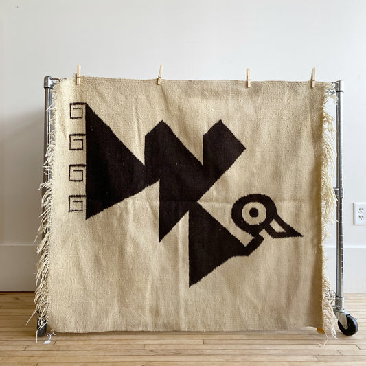 Vintage Handwoven Wool Tapestry / Wall Hanging