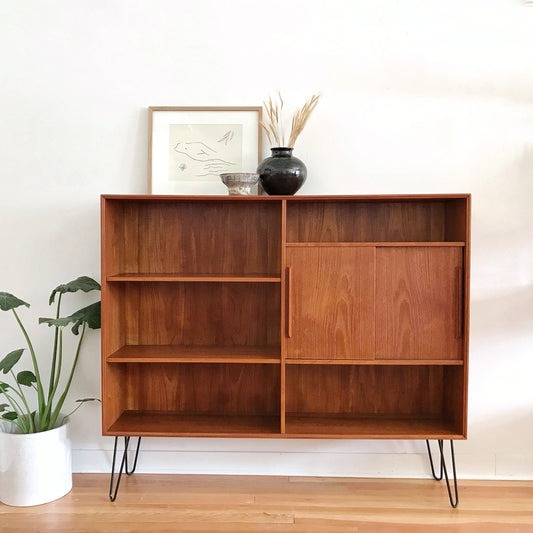 Large Mid-Century Danish Modern Shelving Unit