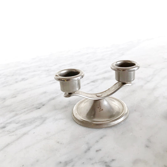 Small Vintage Double Candle Holder