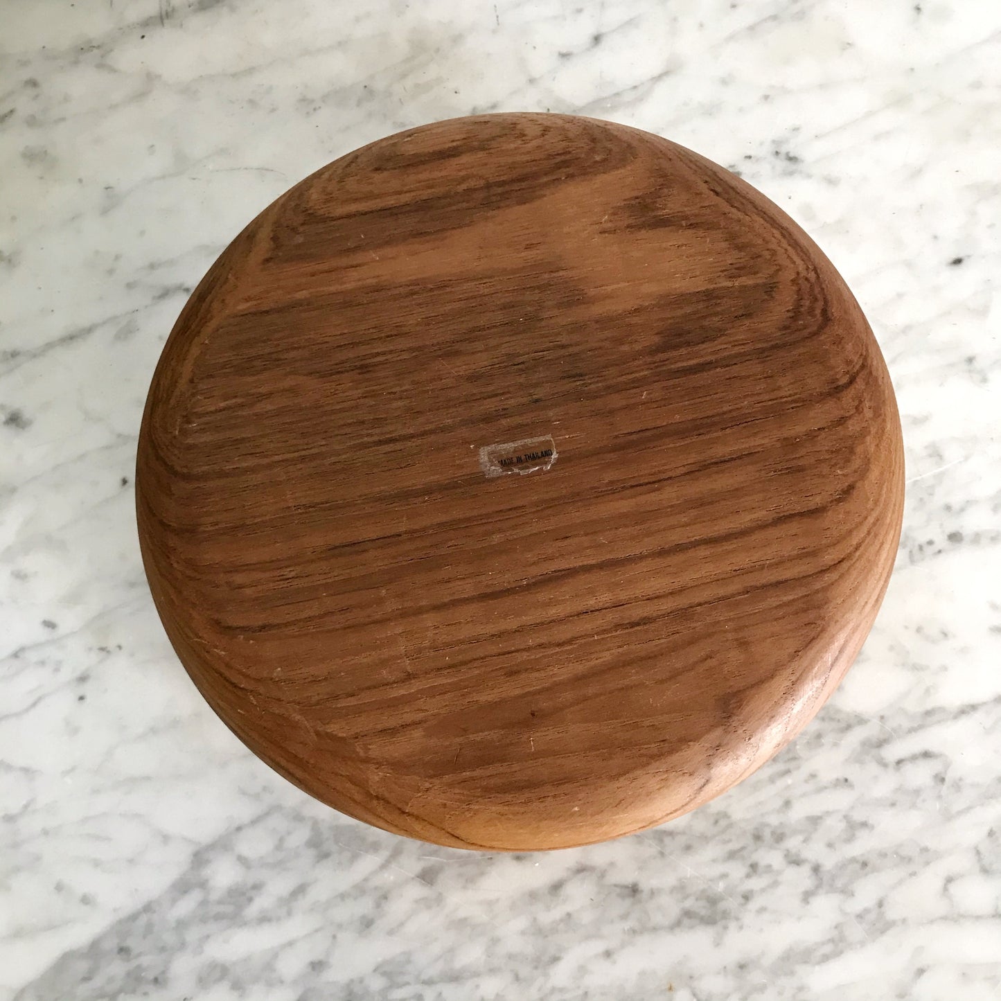 Vintage 10” Turned Wood Serving Bowl