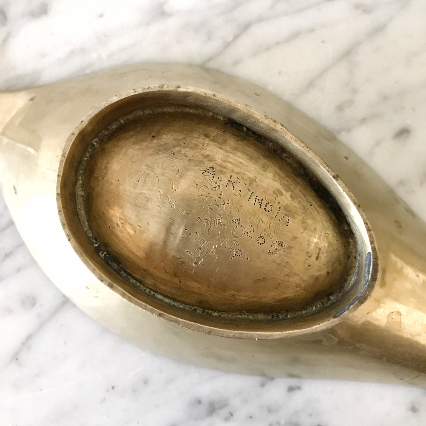 Large Vintage Brass Ashtray