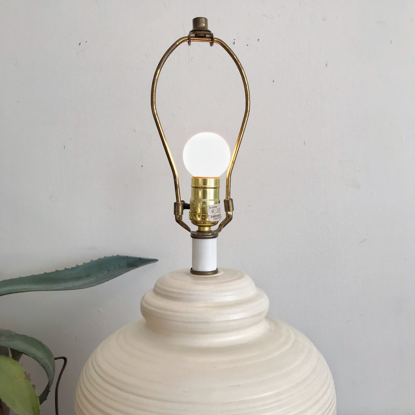 Vintage Textured Ceramic Lamp Base