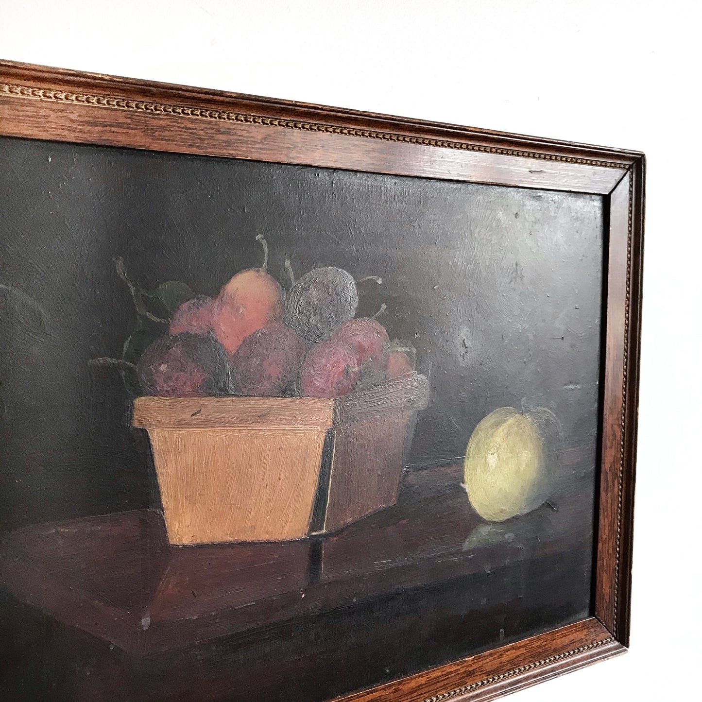 Antique Oil Painting Fruit Still-life