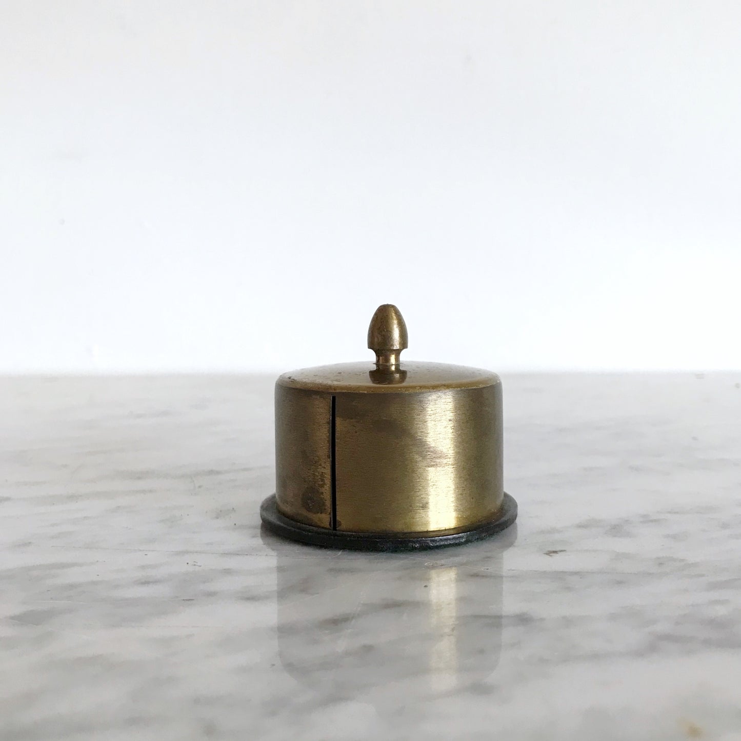 Vintage Brass Stamp Holder / Dispenser