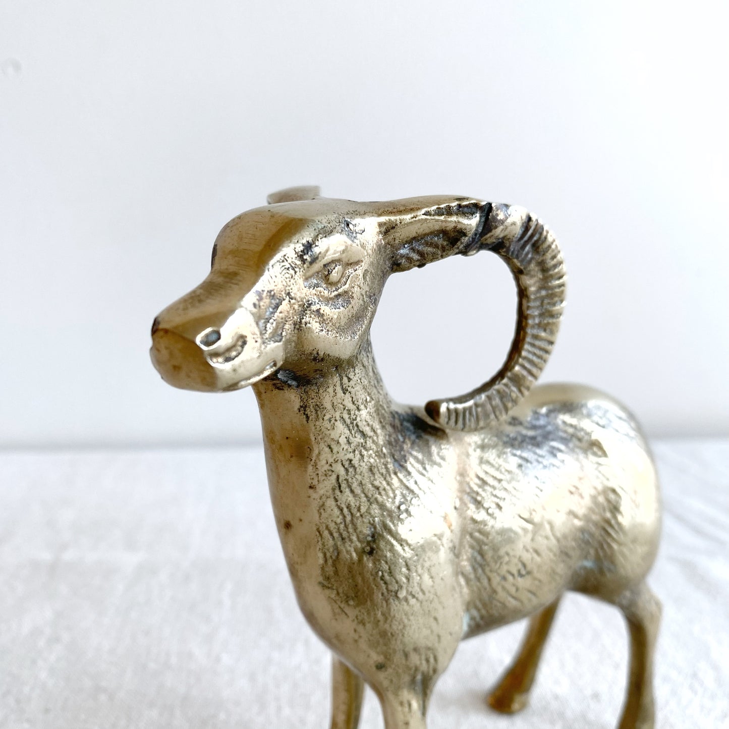 Vintage Brass Mountain Goat