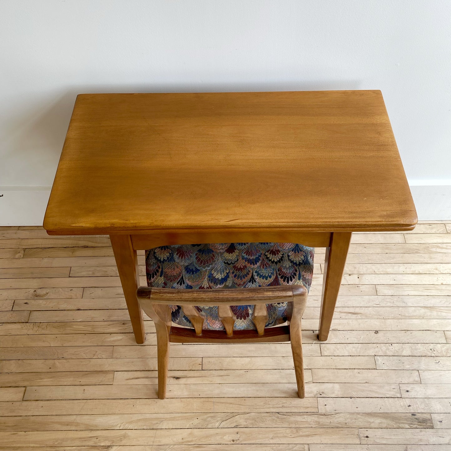 Vintage Folding Maple Game Table