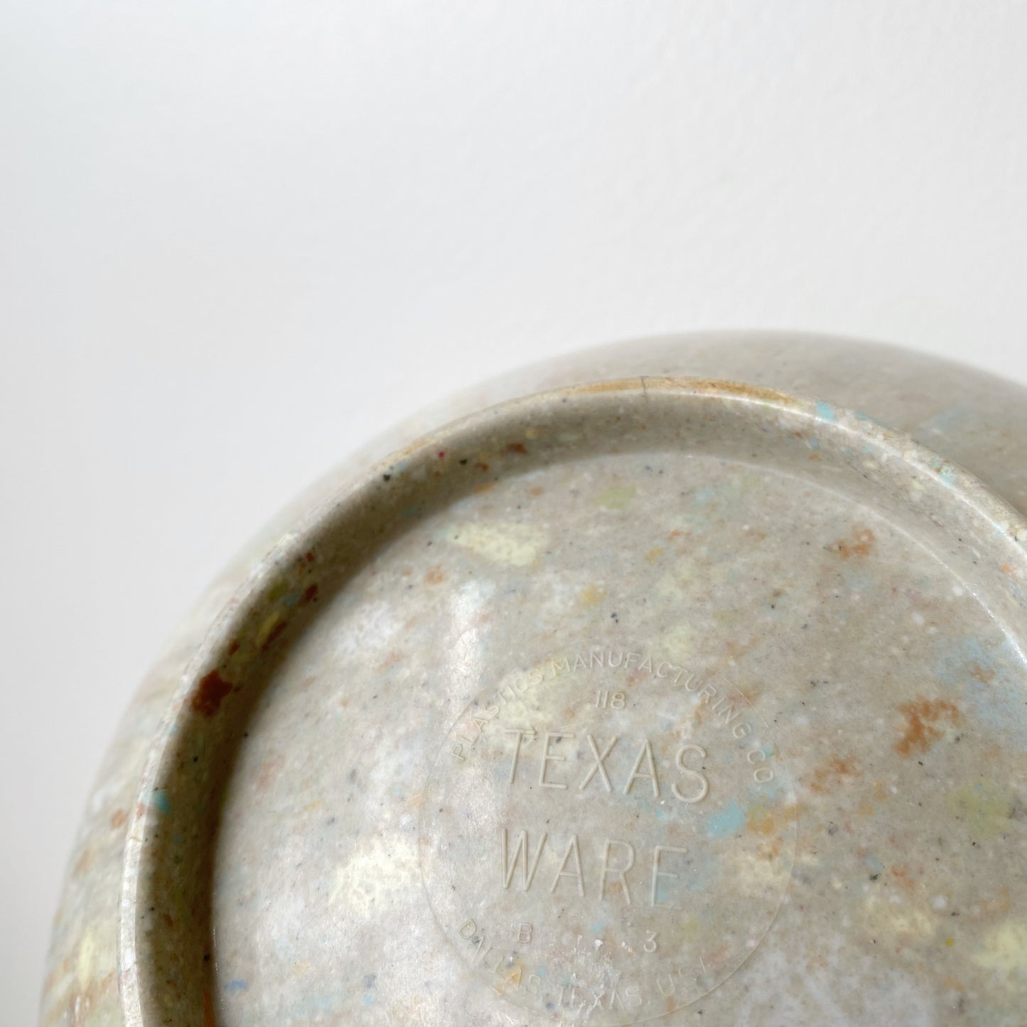 Vintage Texas Ware “Confetti” Melamine Bowl, 10”