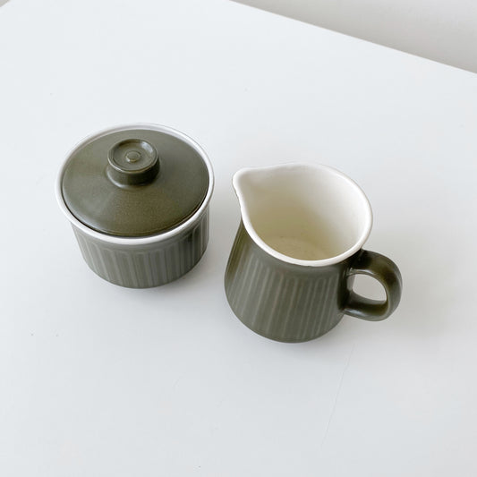 Vintage Ceramic Cream + Sugar Set, Japan