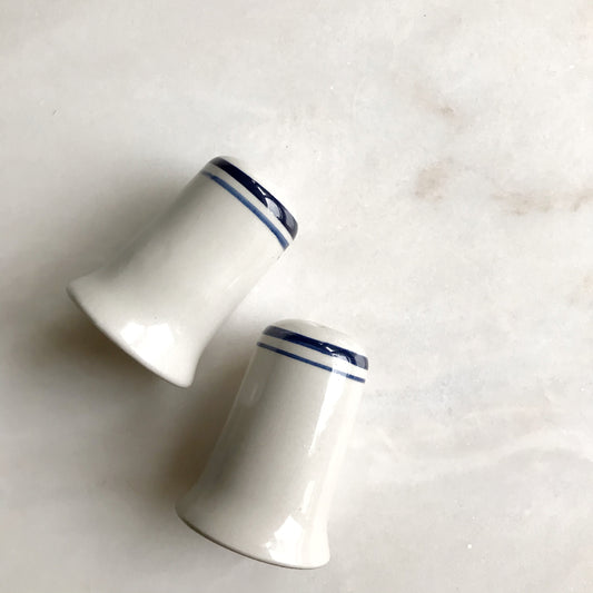 Vintage Stoneware S&P Shaker Set