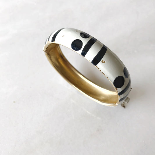 Vintage Mod Tribal Clip Bracelet