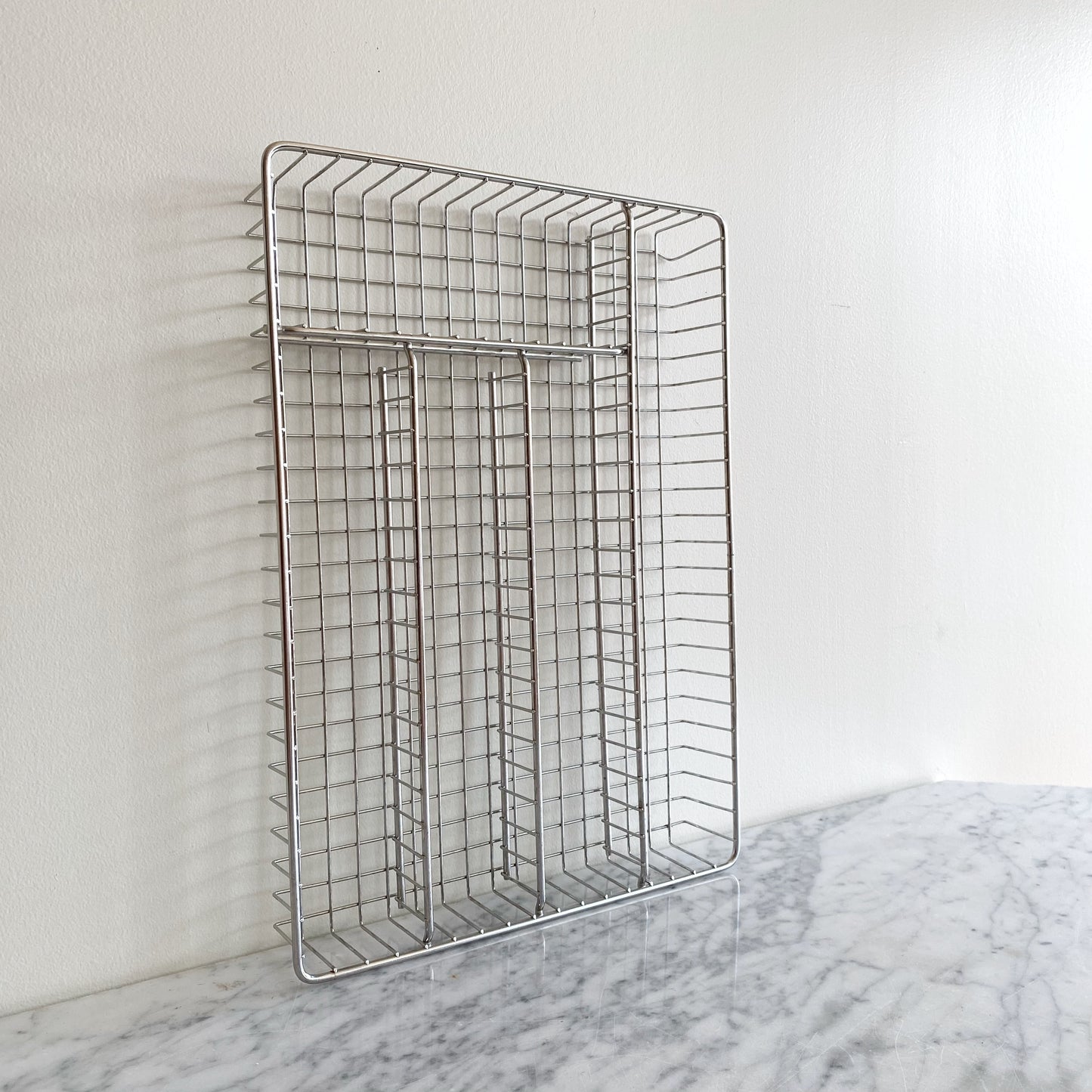 Found Chrome Wire Grid Organizer