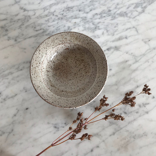 Vintage 7” Hand-thrown Pottery Bowl